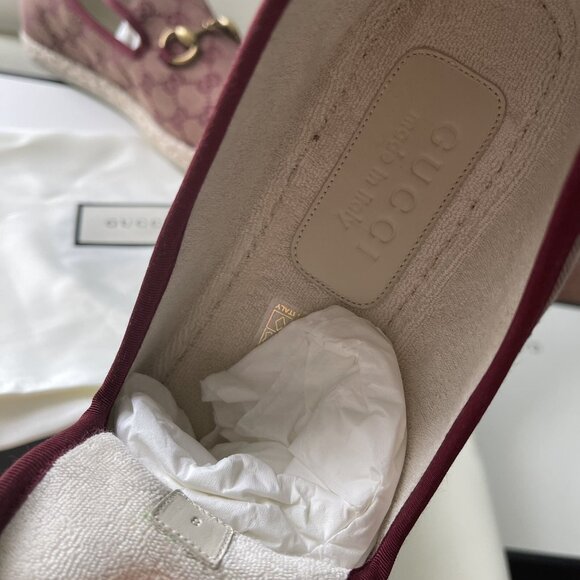 NIB $790 Gucci Men GG Monogram Sneakers Loafer Shoes Brown 9 US /8 UK Italy main image 7